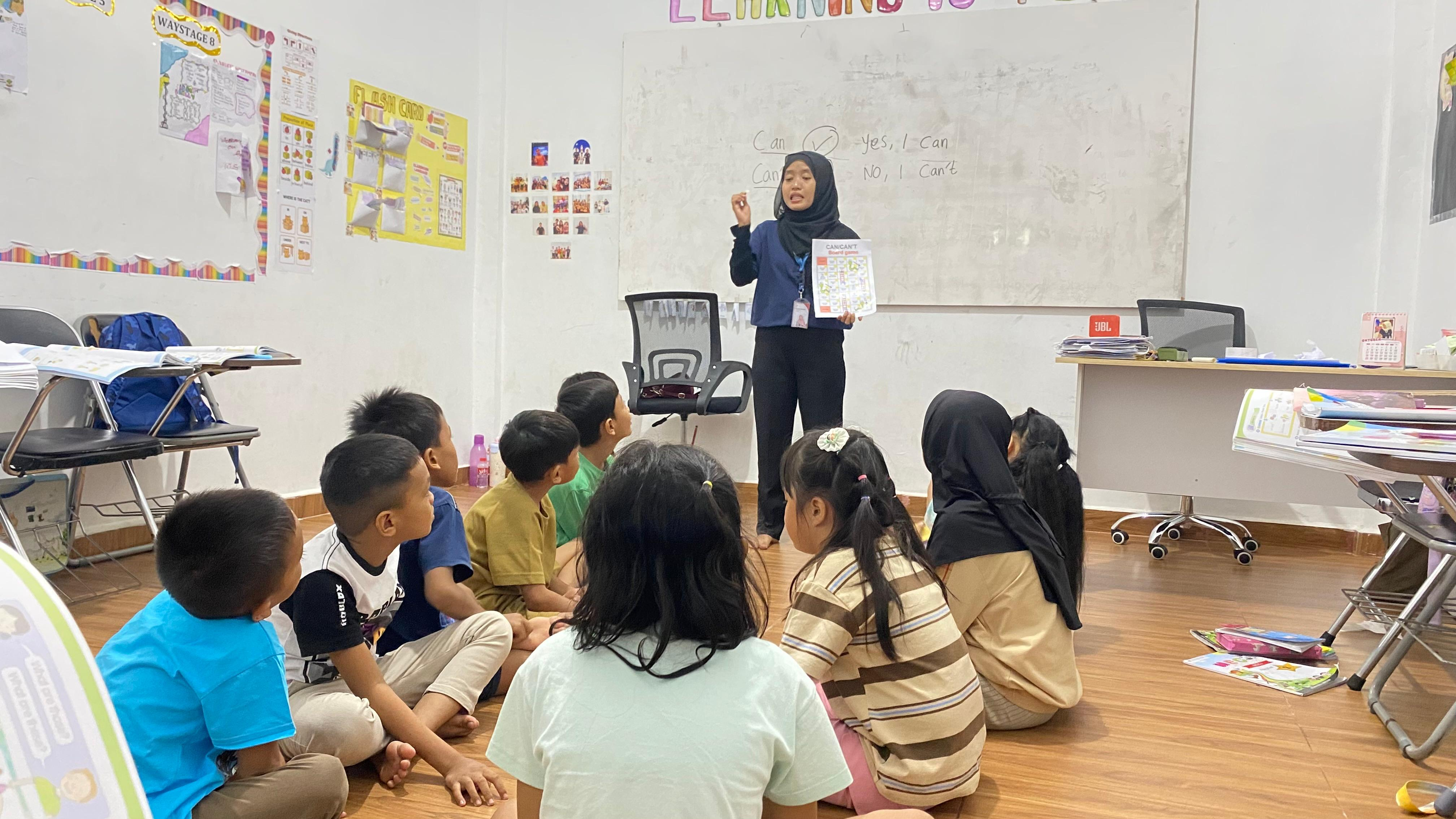 Student reading