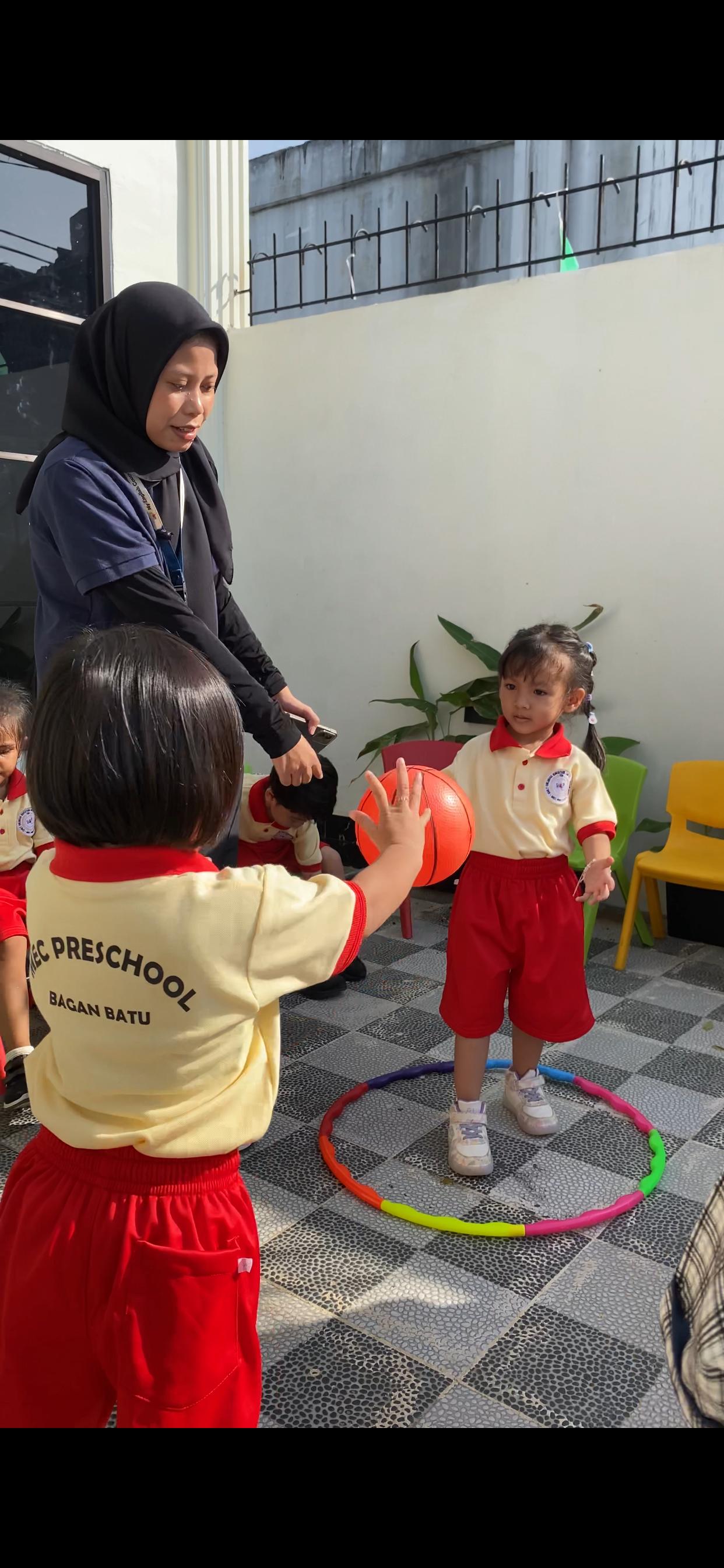 Student birthday celebration in MEC Preschool class